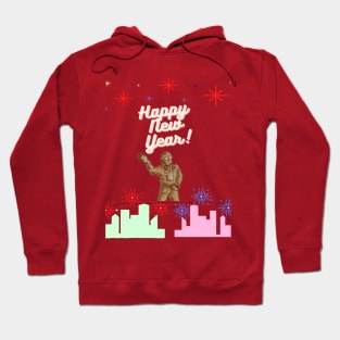 New year illustration Hoodie